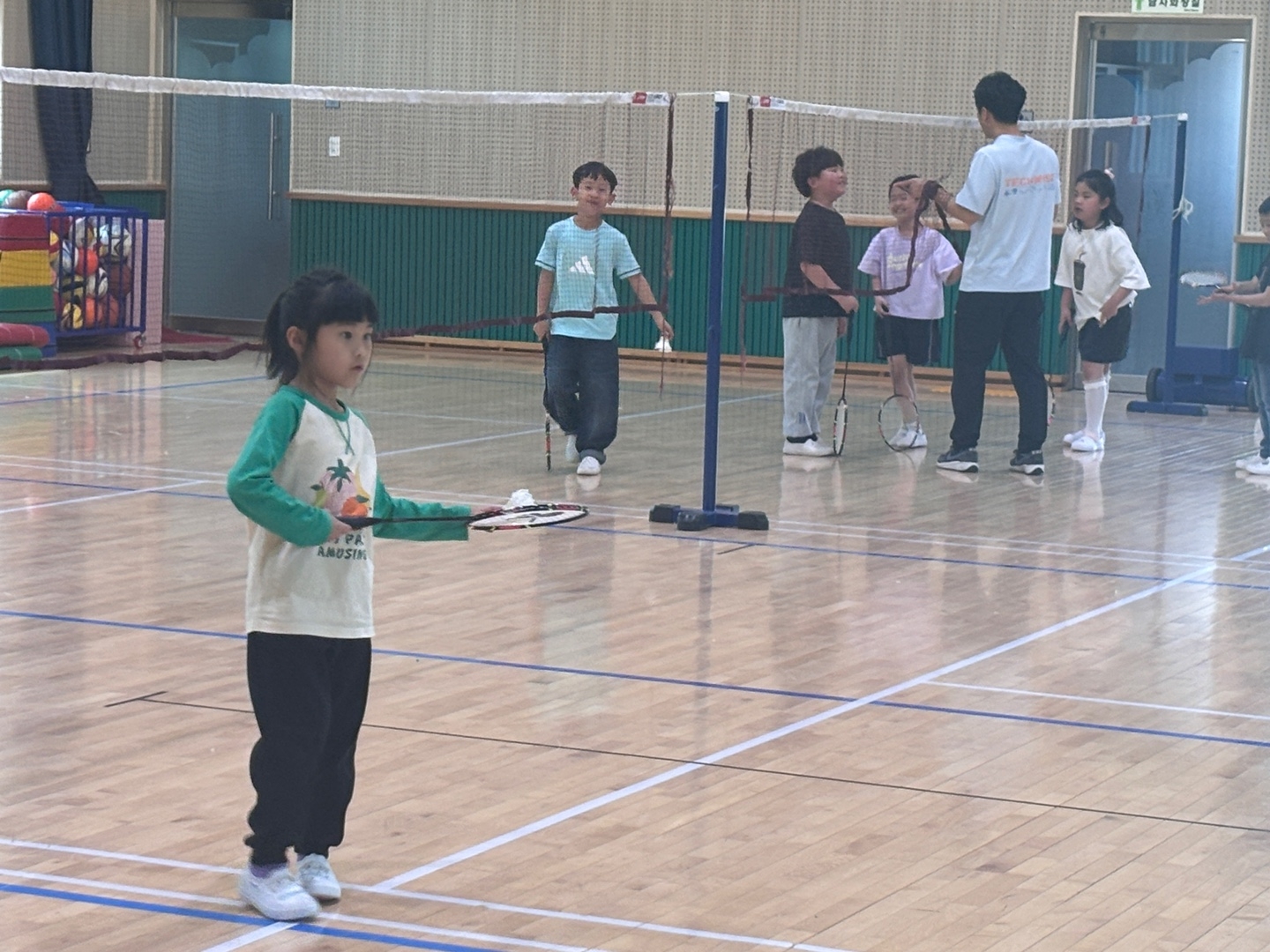 배드민턴부 수업모습